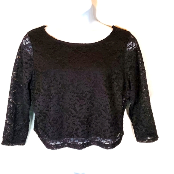 Lane Bryant Tops - Lane bryant laced crop top